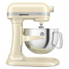 KitchenAid robot Artisan 5KSM60SPXEAC mandlová + Akční set Zwilling Gourmet block s noži 6 ks, hnědá