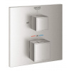 Grohe Grohtherm Cube - Termostatická batéria pod omietku pre 2 spotrebiče, supersteel 24155DC0
