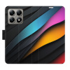 Flip pouzdro iSaprio - Xiaomi 14T Pro - Color Waves s kapsičkami na karty (Flipové knížkové pouzdro, obal, kryt iSaprio s přihrádkami na karty a motivem)