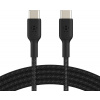 Belkin USB-C na USB-C kabel, 1m, černý - odolný CAB004bt1MBK
