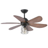 FARO CHICAGO 33703 36“ čierna/orech Stropný ventilátor