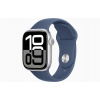 Apple Watch S10 Cell/46mm/Silver/Šport Band/Denim/-S/M MWY03QC/A