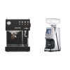 Ascaso Steel UNO PID, Black&Wood + Eureka Atom 60, chrome