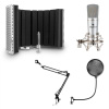 Auna MIC-920, USB, mikrofónový set, V5, mikrofón, otočné rameno, POP filter, clona (34262+30214+28565)