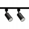 Kolajnicové led svietidla - Sada 1m + 2x GU10 lampy čierne lampy (Sada 1m + 2x GU10 lampy čierne lampy)