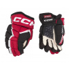 HOKEJOVÉ RUKAVICE CCM JETSPEED ​​680 SENIOR BLK-RED-WHT 13
