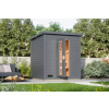 Finská sauna KARIBU HYTTI 2 (97707) terragrau LG4145 AKCE