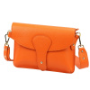 Dámska kožená crossbody kabelka oranžová na telefón Luka 24-076