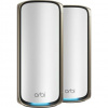 NETGEAR Orbi 970 Series Quad-Band WiFi 7, 2-Pack Quad-band (2.4 GHz / 5 GHz-1 / 5 GHz-2 / 6 GHz) Wi-Fi 6 (802.11ax) Šedá 3 Vnútorný (RBE972S-100EUS)