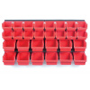 Závesná stena, držiak s 30 boxmi, 800x165x400 mm, plast - ORDERLINE