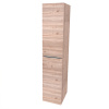 Mereo Mailo, kúpeľňová skrinka vysoká 170 cm, chróm madlo, Multidecor, Dub Nelson CN594LPDNLS