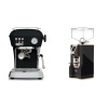 Ascaso Dream ONE, Dark Black + Eureka Mignon Turbo, CR black