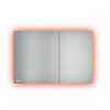 Alcadrain Flat - Ovládacie tlačidlo splachovania s podsvietením, alunox/mat AIR LIGHT