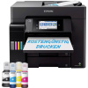 Epson EcoTank ET-5855 multifunkčná tlačiareň A4 tlačiareň, skener, kopírka, fax systém atramentového zásobníka, USB, Wi-Fi; C11CJ29406