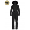 Women's overall Goldbergh Parry Real Fur Black