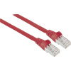 Intellinet 740630 RJ45 sieťové káble, prepojovacie káble CAT 6A S/FTP 0.50 m červená fóliové tienenie, tienenie pletivom, tienený, bez halogénov 1 ks; 740630