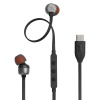 JBL 310C káblové slúchadlá – USB-C, Hi-Res Audio, Pure Bass, 3-tlačidlové ovládanie s mikrofónom – čierne