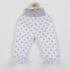 Dojčenské polodupačky New Baby Classic II sivé s hviezdičkami, 68 (4-6m)
