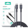 Kábel Aukey USB typ C - USB typ C 1,8 m čierny