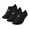 4F Nízke ponožky - 3 páry H4L22-SOM300 Deep Black 39/42