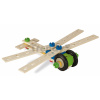 Drevená stavebnica motorka Constructor Sccoter Eichhorn 4 modely (motorka, lietadlo, kolobežka, vážka) 65 dielov