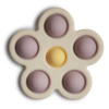 SILIKÓNOVÝ KVIETOK S TLAČIDLAMI POP-IT MUSHIE - SOFT LILAC/ PALE DAFFODIL/ IVORY