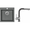 Set Sinks (dřez Viva 455 Titanium 72 + baterie Enigma S Titanium 72) VIV72ENSGR72