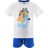 Bielo-modré detské krátke pyžamo Bluey 98