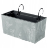 Prosperplast Truhlík s hákmi URBI CASE BETON EFFECT W betón 39,5cm
