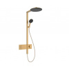 Hansgrohe Raindance Alive S Sprchový set s termostatom, priemer 30 cm, 3 prúdy, kefovaný bronz 24595140-HG