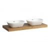 Laufen Lani - Doska pod umývadlo, 118 cm, výrez L/P, dub H4046741122671