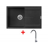 Sinks ULTIMA 790 Granblack + Elasta nerez/čierná