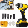 PROFESIONÁLNY 21V BEZKULIČKOVÝ IMPACT WRENCH ELEKTRICKÝ SKRUTKOVAČ 520NM + PUZDRO