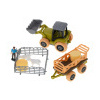 Farmársky traktor s ohradou