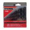STAVTOOL P11029A Sada vrtáků do kovu černé HSS-R | 1-10 mm 19 dílů, PVC obal