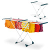 Teleskopický balkónový sušiak Konighoffer 108-185 x 56 x 94 cm bielo-tyrkysový