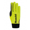 Rukavice na bežky Roeckl Lit Gore-tex Windstopper Fluo žlté Veľkosť: 10,5