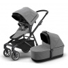 THULE Sleek Grey Melange / Black + Bassinet