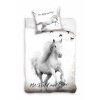 CARBOTEX Obojstranné bavlnené obliečky Biely Kôň , 140/200+70/90, NL224028