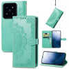 Peňaženkové kožené puzdro Mandala Flower na Xiaomi 14 - Zelená