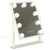 KIK KX3942 USB Zrkadlo na líčenie s LED žiarovkami 25x30 cm