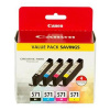 Canon originál ink 0386C005, color, 4x7ml, CLI571, 4ks, Canon Pixma TS5051,53,55, TS6050,51,52, TS8051, TS9050