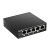 D-Link DGS-1005P 5-portový gigabitový stolový prepínač PoE+, 4 porty PoE+, rozpočet PoE 60 W DGS-1005P/E