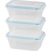 Dóza MagicHome Lunchbox set YH416, obdĺžniková, sada 3 ks, 700 ml, 172x115x71 mm