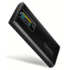 AXAGON EEM2-SD2B, USB-C 10Gbps externí box s displejem pro M.2 NVMe/SATA SSD, bezšroubkový, černý Axagon