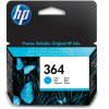 HP 364 Cyan Original Ink Cartridge atramentová náplň 1 kusov Originál Štandardná výťažnosť (CB318EE)