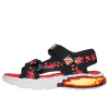 Chlapčenské sandále Mega Craft Pixels Skechers čierne