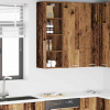 vidaXL Závesná skrinka s poličkou Riga Staré drevo 30 x 29,5 x 100 cm