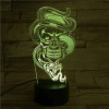 3Dmix 3DL-WD030 – 3D LED nočná lampa - Lebka s hadom (Wood)