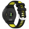 AC mobile RUN Silikónový dvoufarebný Opasok na hodinky Garmin Barva: Černá-žlutá, Velikost: 18 mm
